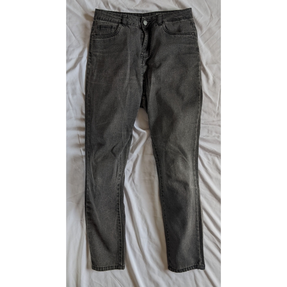 ASOS Tall Ankle Grazer Mom Jean Grey Denim